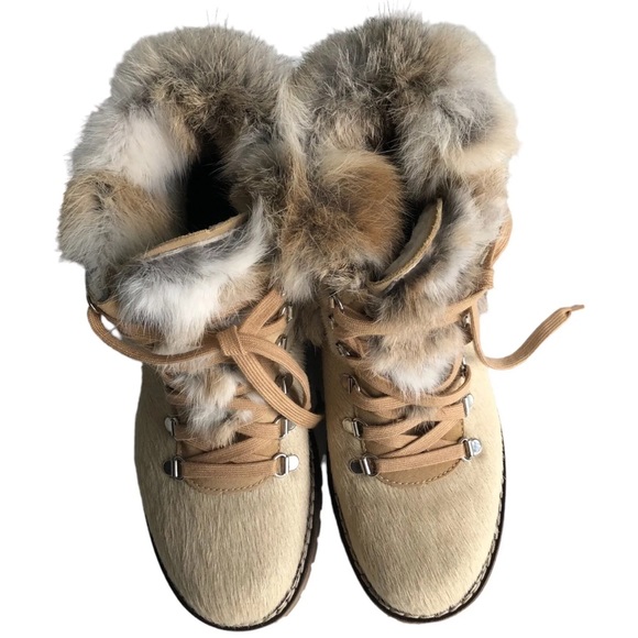 NEW PAJAR CANADA Rabbit Fur Women’s Boots Snow Waterproof Shearling Size 37 - Picture 4 of 8